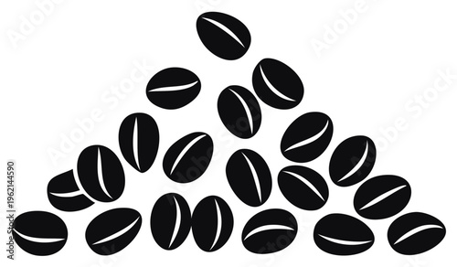 Pile of Dark Roasted Coffee Beans