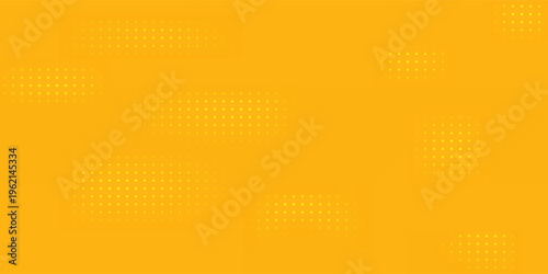 Yellow Halftone Dotted Gradient Background With Retro Comic Texture.