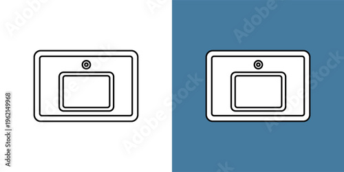 Clean Line Art Icon of a Basketball Backboard, Perfect for Sports-Themed Designs, Mobile Applications, and Digital Game Interfaces