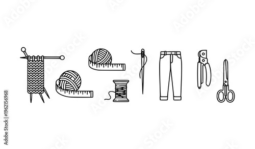 Bold labor and construction icons set with jackhammer excavator tools and safety equipment vector collection isolated on white background