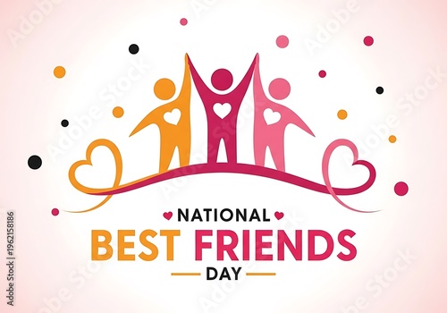 Celebrating national best friends day with love and friendship