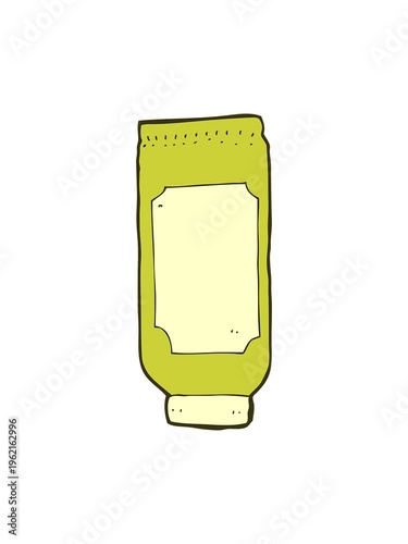 changing color animation of cartoon lotion