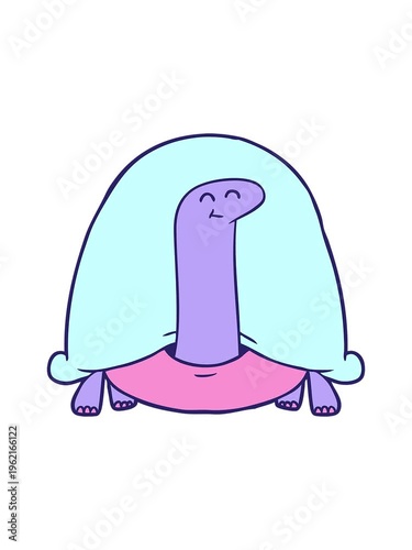 pixelize effect animation of tortoise cartoon