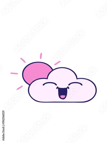 bobbing motion animation of sunshine and cloud