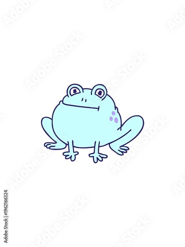 flashy sales animation of hand drawn quirky frog cartoon