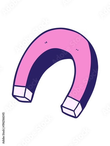 shivering motion animation of magnet cartoon element