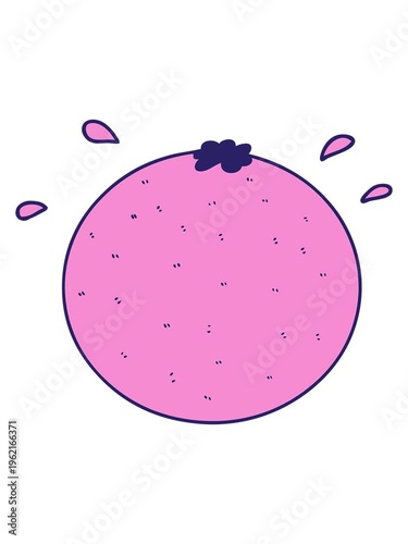 power up animation of cartoon orange