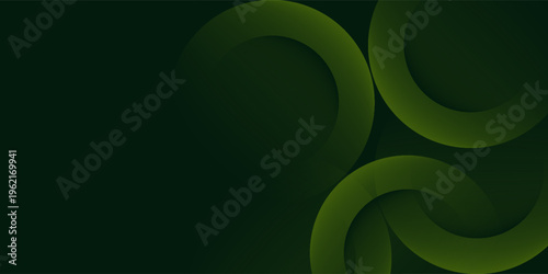 Green background with a combination of clouds and grass shapes. Circle green background with a blank space.