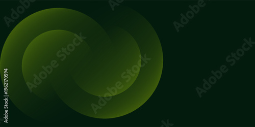 Green background with a combination of clouds and grass shapes. Circle green background with a blank space.