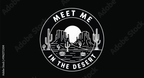 Modern Desert Landscape with Simplified Design, ideal for travel branding, event promotions, and website backgrounds.