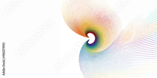 Blue and white abstract background featuring water drops with a swirling wave pattern and 3d spiral shapes creating a decorative light texture for a modern art backdrop