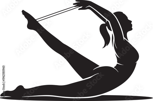 Female Flexibility Workout Pose.