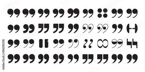 Extensive quotation mark library with decorative and functional symbols for professional typesetting projects.