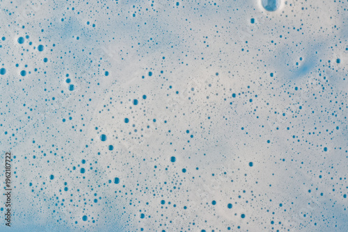foam bubble close up,Macro view white soapy bubbles foam