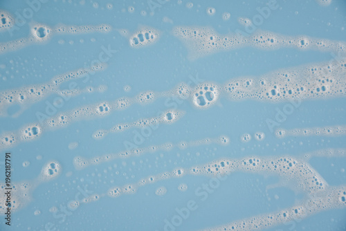 foam bubble close up,Macro view white soapy bubbles foam