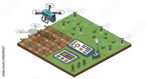 Precision Agriculture - Drone Monitoring and Smart Farming Technology.