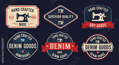 Modern Badge with Detailed Illustration against dark background, ideal for branding, marketing, and apparel design.