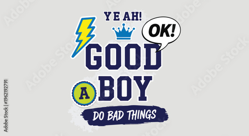 Modern Typography with Blue and Yellow Elements against a Light Gray backdrop ideal for branding, social media content, and website design.