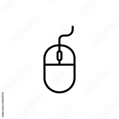 Black and white pointer and cursor mouse icon pointer and cursor minimalist computer mouse vector illustration