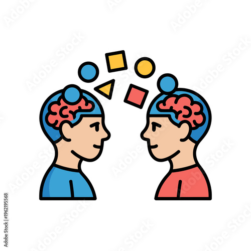 Two People Brainstorming Ideas