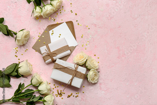 Composition with gift boxes...