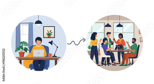 Remote Work to Office Collaboration: The Hybrid Workplace Model, Return to Office & Team Synergy
