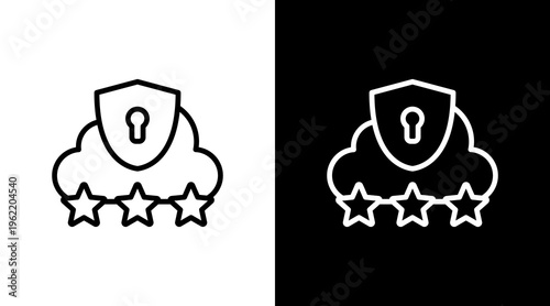 Gdpr Compliance White Icon Set Design