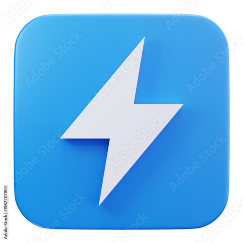 Free Download Lightning Energy Power Icon 3D Illustrations - GFXLoad