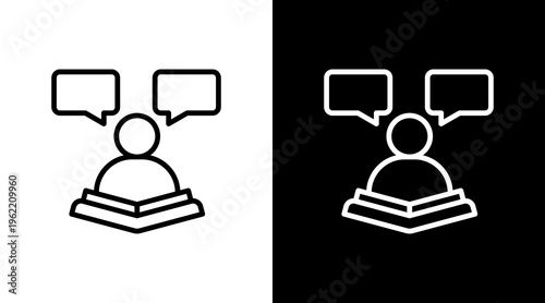 Active Learning White Icon Set Design
