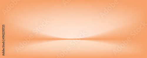 Orange studio background. Space for selling products on the website. Template mock up for display of product. Vector illustration.