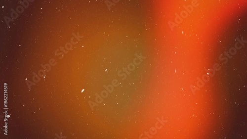 Orange light leak motion glow. Grainy film texture effect for transition, backdrop. Hot cinematic gradient background, Vibrant dynamic abstract overlay, bokeh, shimmer. Luminous flicker, dust, noise