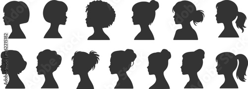 Human Profile Silhouette Icon Collection
