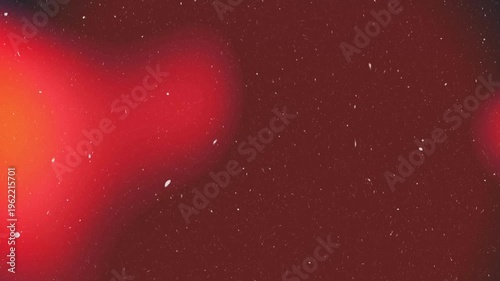 Red light leak motion glow. Grainy film texture effect for transition, backdrop. Hot cinematic gradient background, Vibrant dynamic abstract overlay, bokeh, shimmer. Luminous flicker, dust, noise