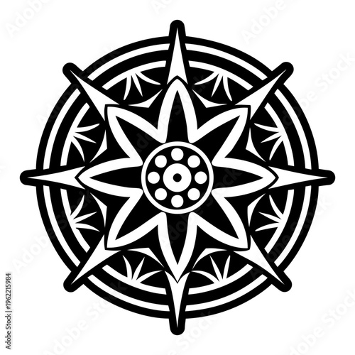 A filled style icon of starlight symbol