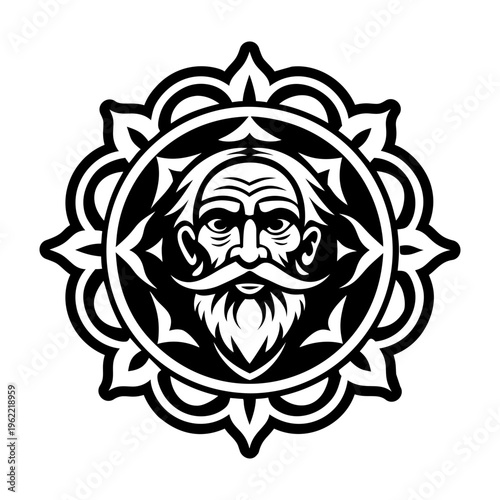 Ancient soul symbol icon in solid style