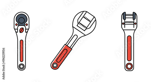 Ratchet Line art vector set minimal abstract pattern illustration