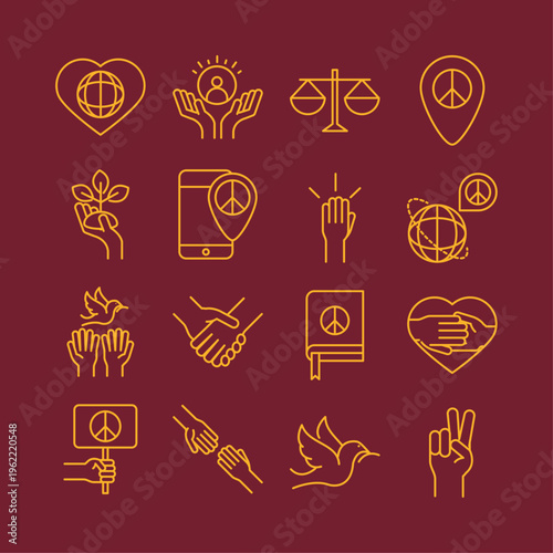 Human rights artful useful trendy stylish design vector Illustration gorgeous colorful background
