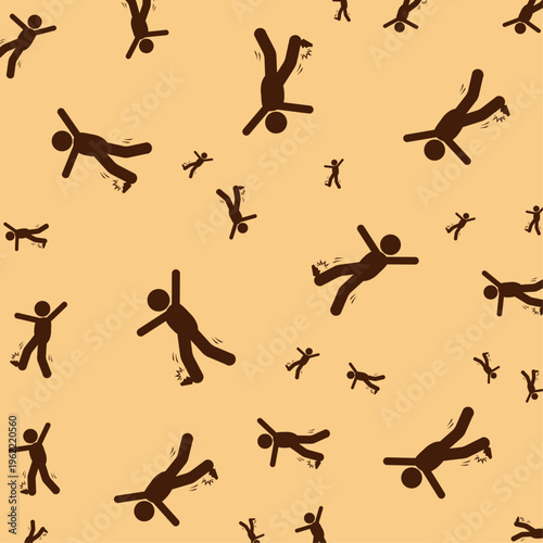 Stumbling rock artful useful trendy stylish design vector Illustration gorgeous colorful background