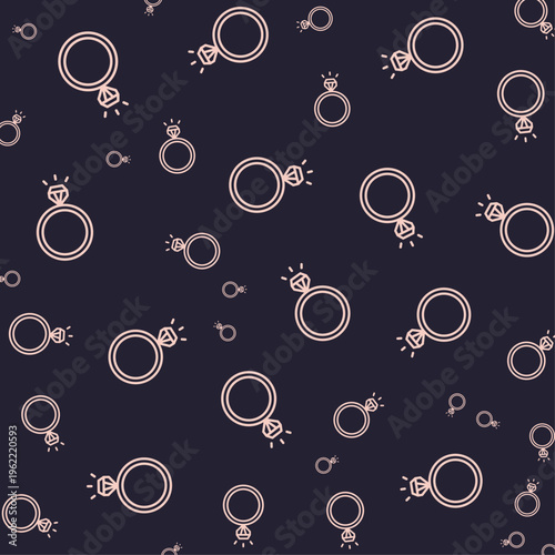 Wedding ring artful useful trendy stylish design vector Illustration gorgeous colorful background