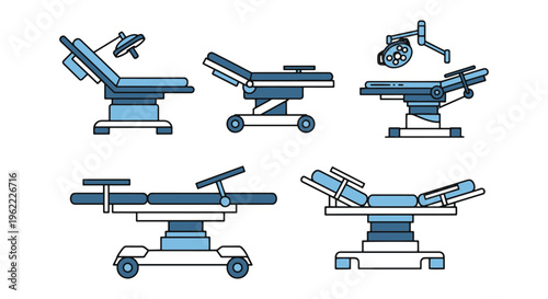 Operating Table Line art abstract clean design vector