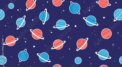 Futuristic Planets Against Gradient Background perfect for website backgrounds, social media graphics, and advertising banners.