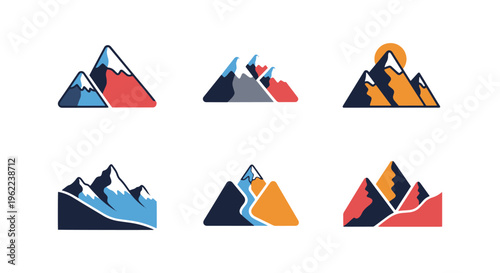 Mountain Pass Line art vector creative simple abstract