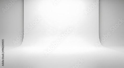 Clean White Studio Background for Product Photography and Presentation.