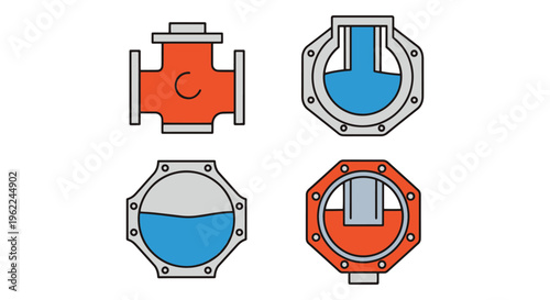 Surge Chamber Line art vector minimal abstract clean shapes