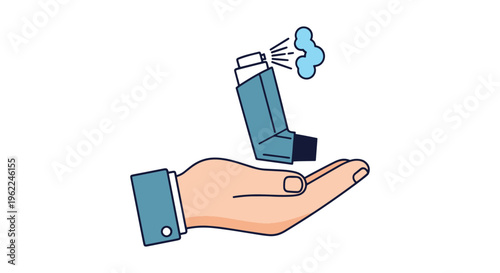 Respiratory Therapy Line art simple pattern abstract vector