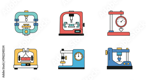 Tension Tester Line art vector clean abstract illustration