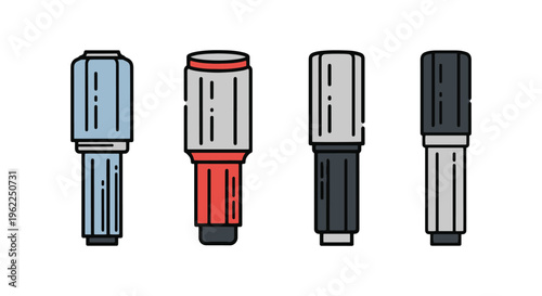 Titanium Rod Line art vector clean abstract illustration