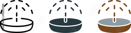 Volleyball sports vector icon set featuring minimalist ball designs for athletic competition team games beach recreation and physical fitness training.