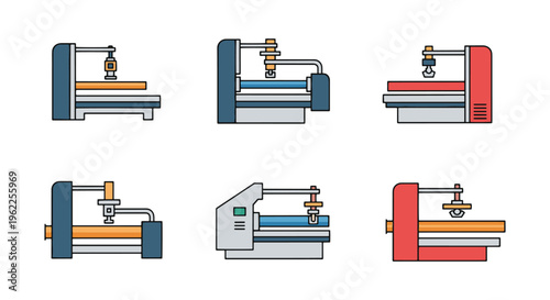 Tube Bender Line art vector modern abstract illustration