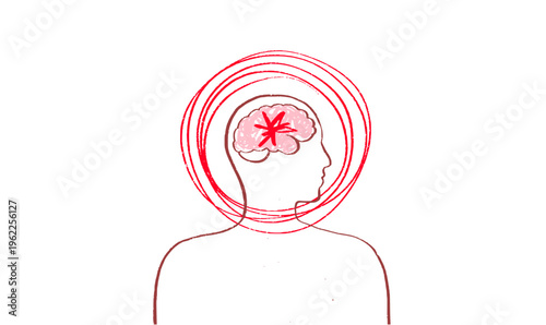 Brain disease concept